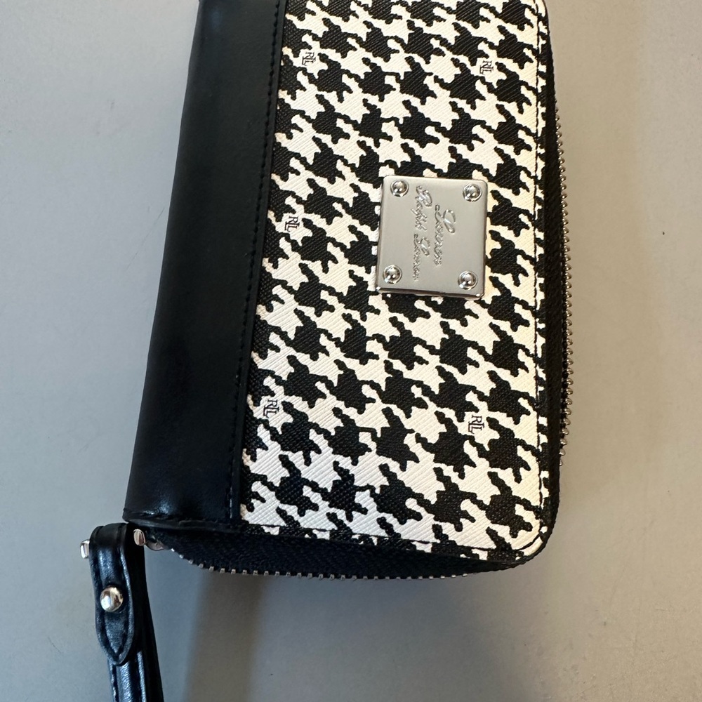 Black and White Houndstooth Wallet